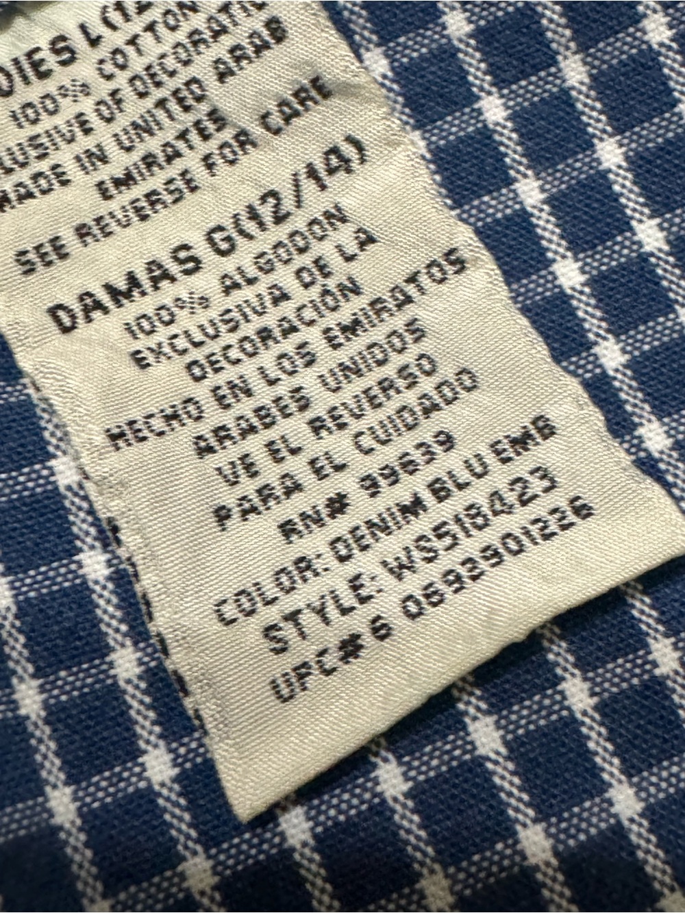 VINTAGE WHITE STAG DENIM DRESS SIZE LARGE - Picture 6 of 10